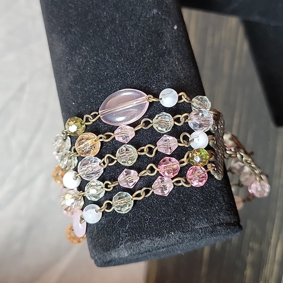 Multi-Strand Bracelet with Bead Accents - Picture 3 of 6